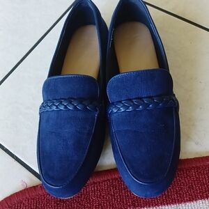 JF J.Ferrar Navy Blue Suede Shoes, Joyce, 7